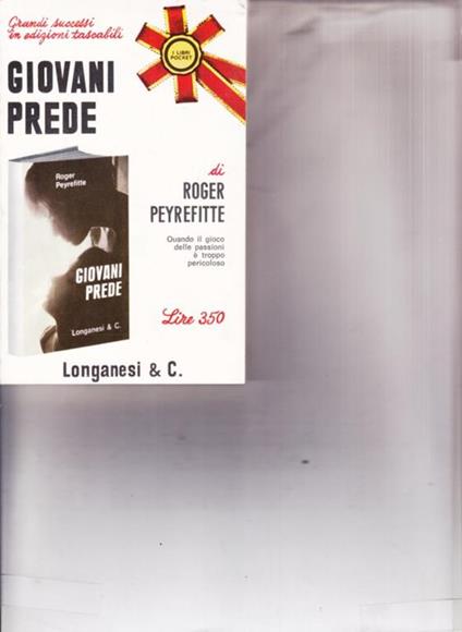 Giovani prede - Roger Peyrefitte - copertina