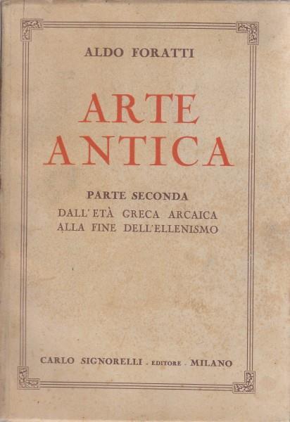 Arte antica - Aldo Foratti - copertina