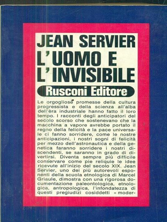 L' uomo e l'invisibile - Jean Servier - copertina