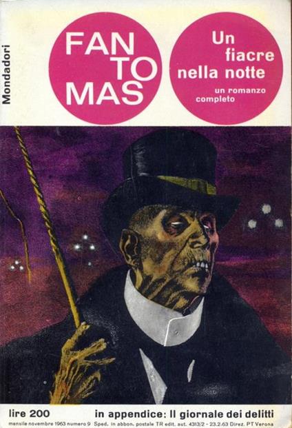 Un fiacre nella notte - Fantomas - copertina
