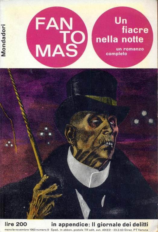 Un fiacre nella notte - Fantomas - copertina