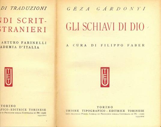 Gli schiavi di Dio - copertina