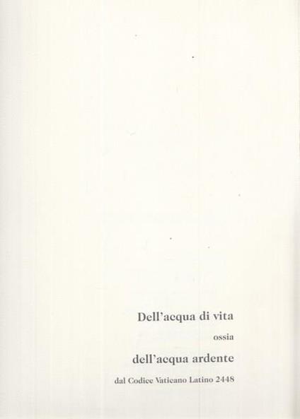 De acquavite - copertina