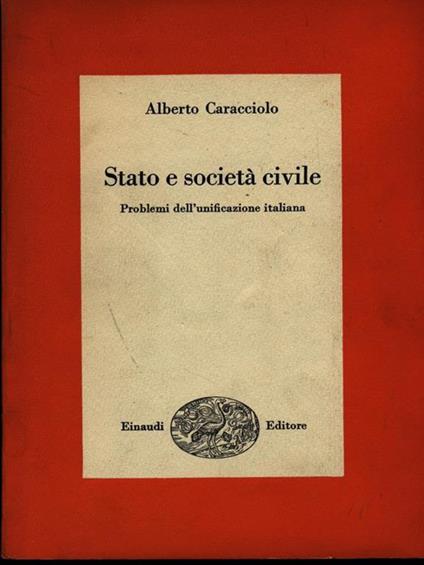 Stato e società civile - Alberto Caracciolo - copertina