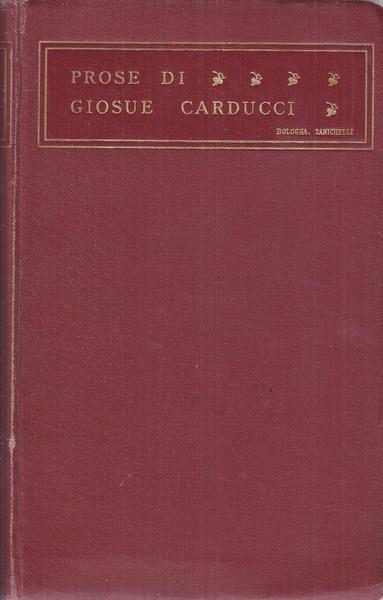 Prose di Giosué Carducci - Giosuè Carducci - copertina