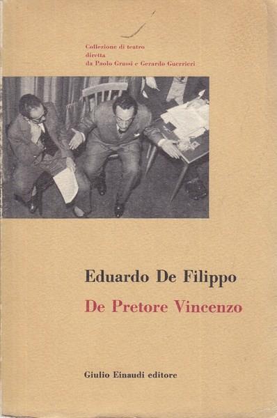 De Pretore Vincenzo - Eduardo De Filippo - copertina