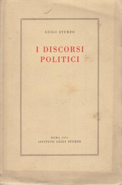 Discorsi politici - Luigi Sturzo - copertina