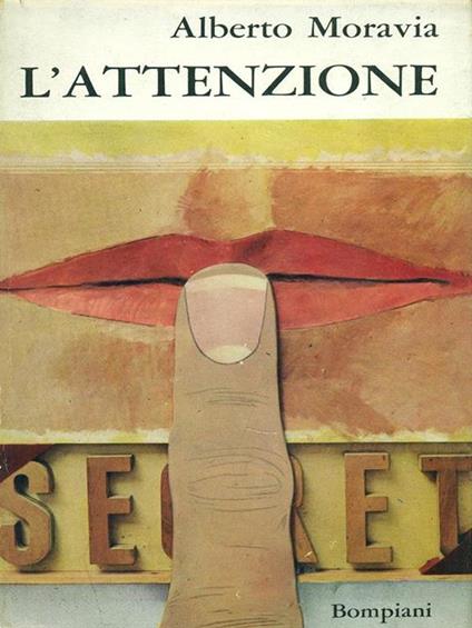 L' attenzione - Alberto Moravia - copertina