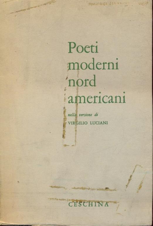 Poeti moderni nordamericani - Virgilio Luciani - copertina