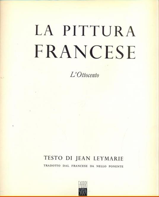 La pittura francese, l'Ottocento - Jean Leymarie - copertina