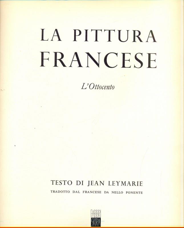La pittura francese, l'Ottocento
