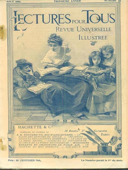 Lectures pour tous. Revue universelle illustree. Rivista il lingua francese - copertina
