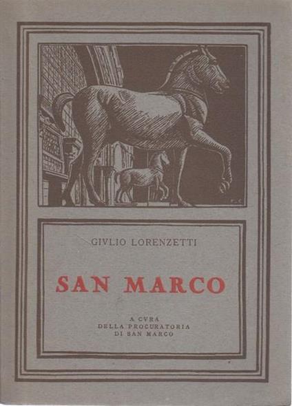 San Marco - Giulio Lorenzetti - copertina