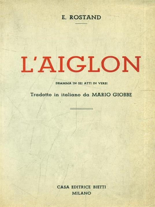 L' aiglon - Edmond Rostand - copertina