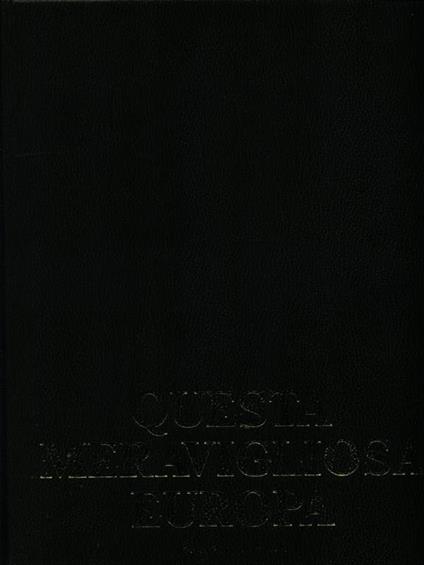 Questa meravigliosa Europa - copertina