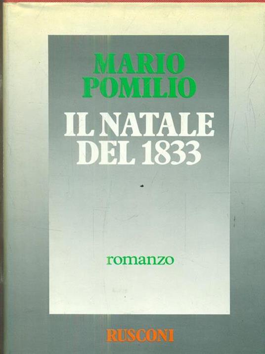 Il Natale del 1833 - Mario Pomilio - copertina