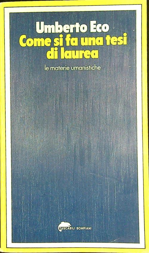 Come si fa una tesi di laurea
