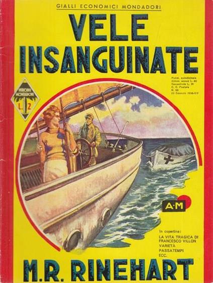 Vele insanguinate - Mary Roberts Rinehart - copertina