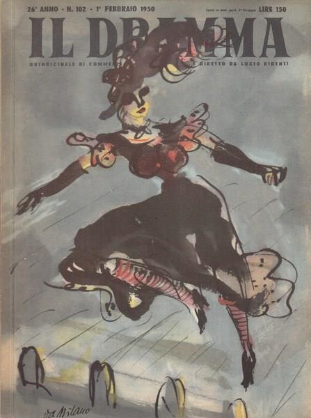 Il dramma n. 102 1°febbraio 1950 I tre signori Chantrel - Louis Verneuil - copertina