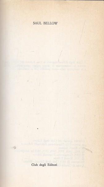 Saul Bellow. Premio Nobel 1976 - copertina