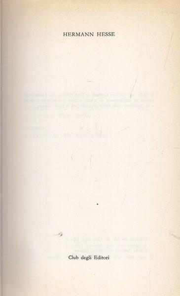 Hermann Hesse. Premio Nobel 1946 - copertina