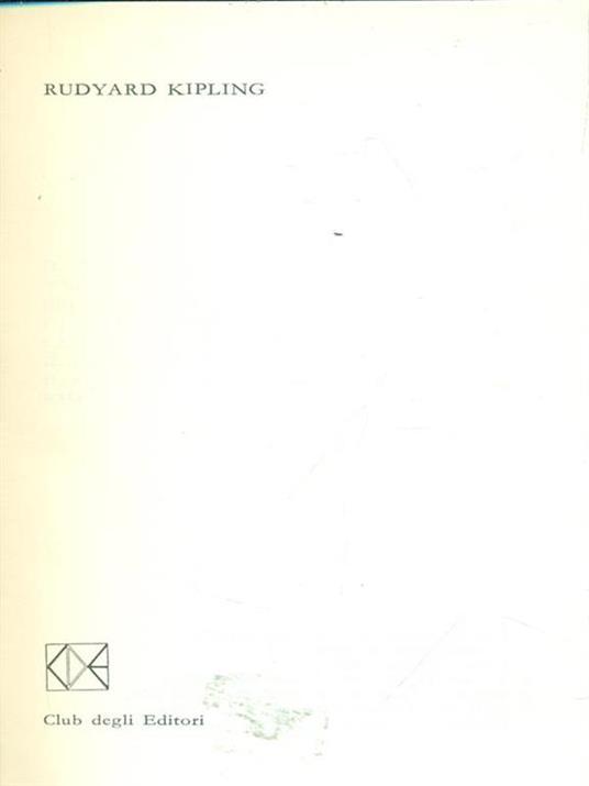 Rudyard Kipling. Premio Nobel 1907 - copertina