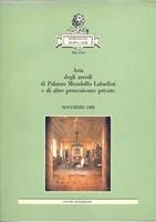 Asta degli arredi Palazzo Modolfo Labadini novembre 1988 - 2