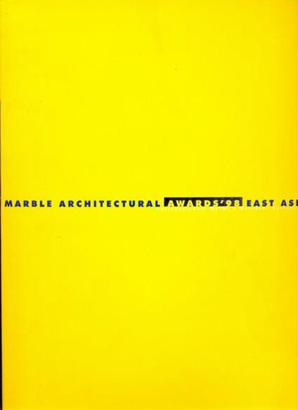 Marble architectural awards 98 Europe - in lingua italiana ed inglese - copertina