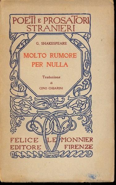 Molto rumore per nulla - William Shakespeare - copertina