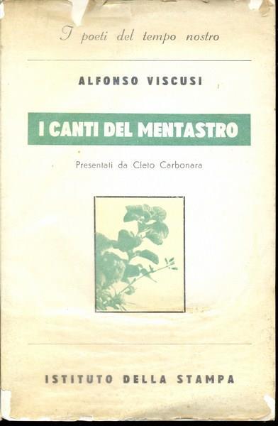 I canti del mentastro - Alfonso Viscusi - copertina