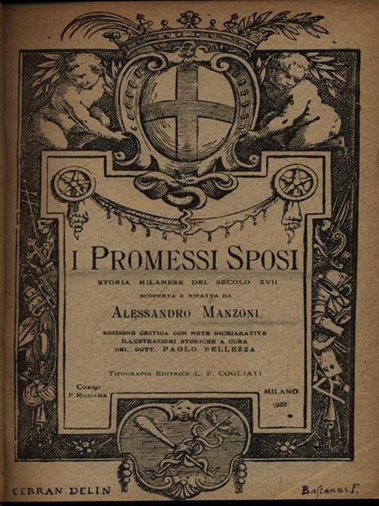 I promessi sposi - Alessandro Manzoni - copertina