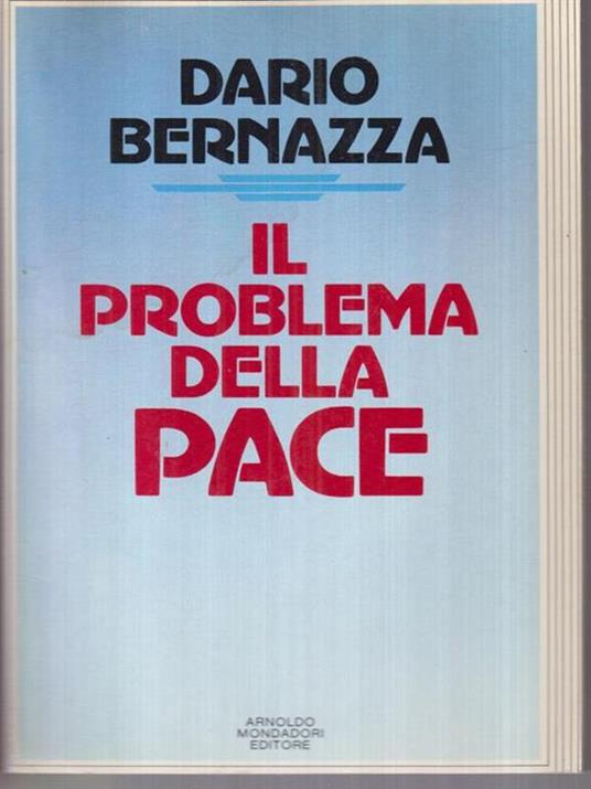Il problema della pace - Dario Bernazza - copertina