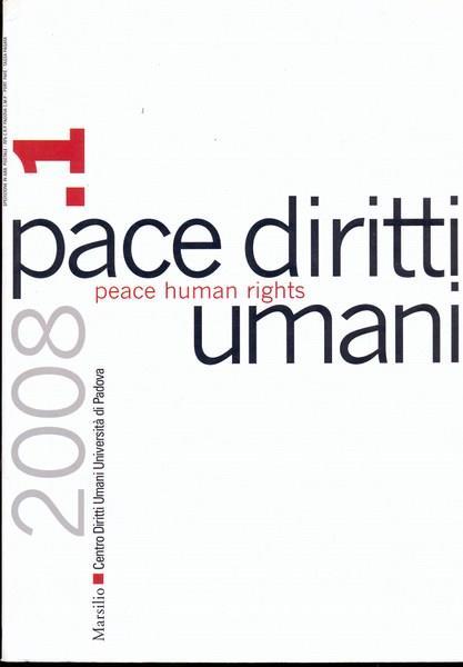 Pace, diritti umani. In linguainglese ed italiana - copertina