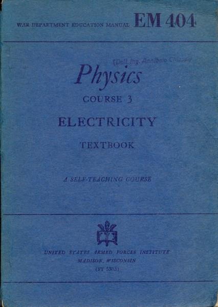 Physics course 3 electricity. In lingua inglese