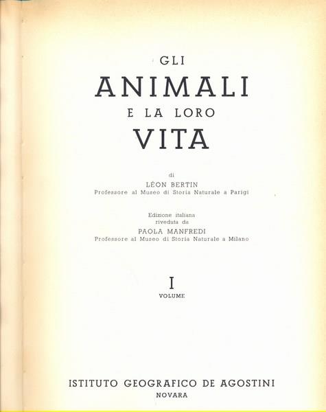 Gli animali e la loro vita
