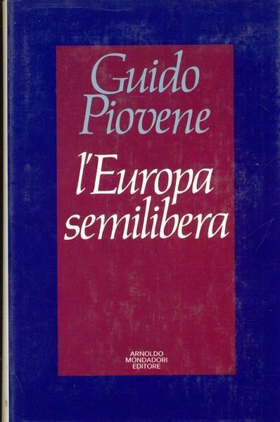 L' Europa semilibera - Guido Piovene - copertina