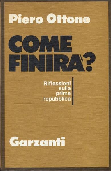 Come finirà? - Piero Ottone - copertina