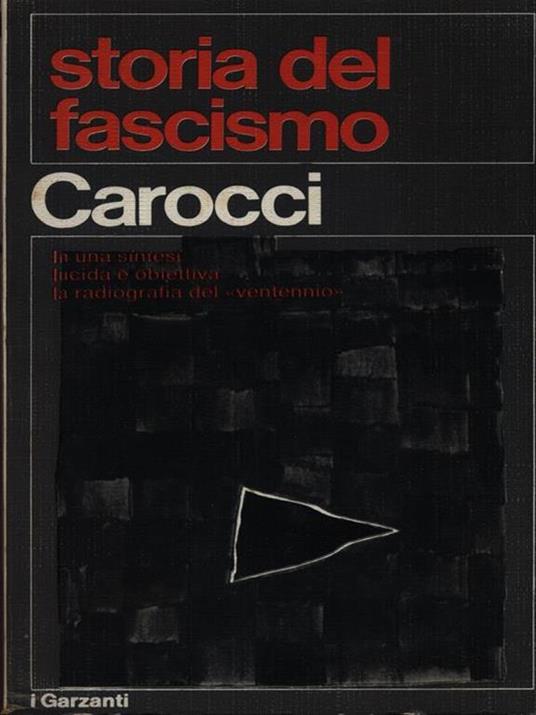 Storia del fascismo - Giampiero Carocci - copertina