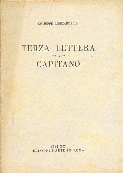 Terza lettera di un capitano - Giuseppe Moscardelli - copertina