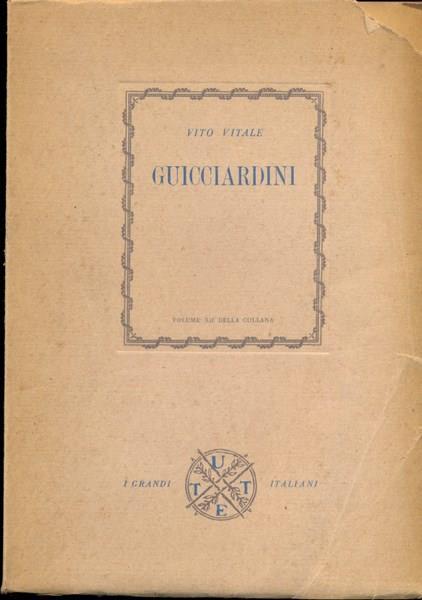 Guicciardini - Vito Vitale - copertina