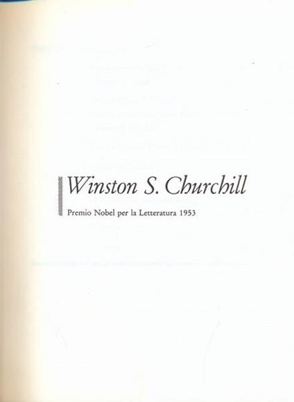 Opere scelte - Winston Churchill - copertina