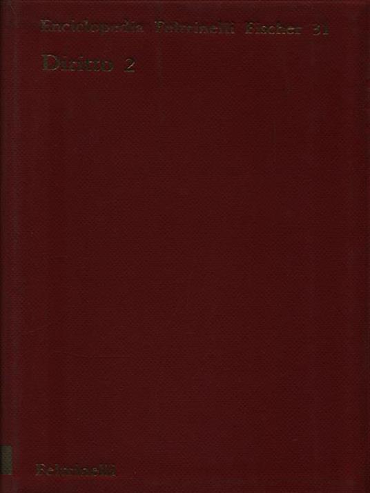 Enciclopedia Feltrinelli Fischer - 31 - Diritto 2 - Giuliano Crifò - copertina