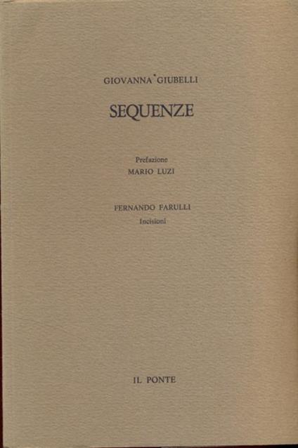 Sequenze - Giovanna Giubelli - copertina