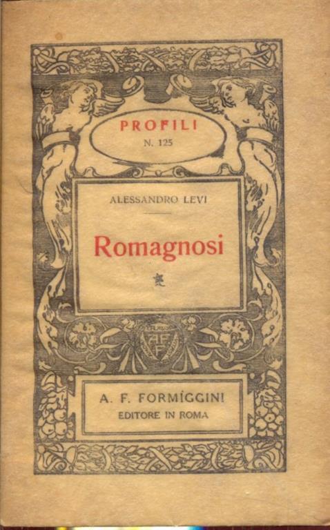 Romagnosi - Alessandro Levi - copertina