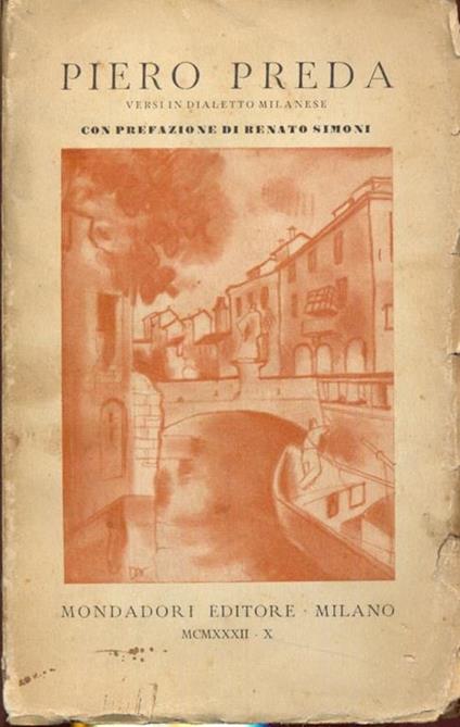 Versi in dialetto milanese - Piero Preda - copertina