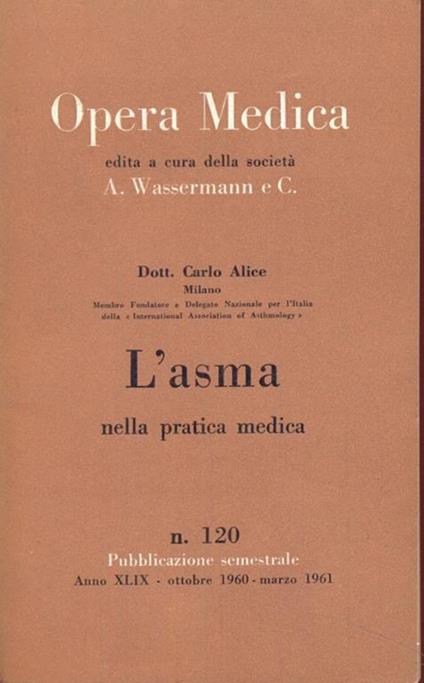 L' asma - Carlo Alice - copertina