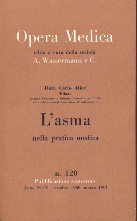 L' asma - Carlo Alice - copertina