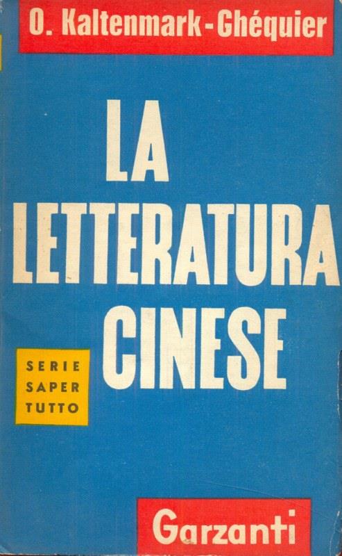 La letteratura cinese