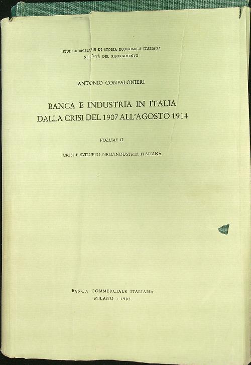 Banca e industria in Italia dalla crisi del 1907 all'agosto 1914 Vol. 1