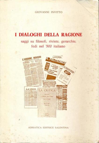 I dialoghi della ragione - Giovanni Invitto - copertina